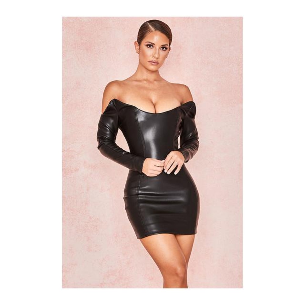House of cb leather dress
